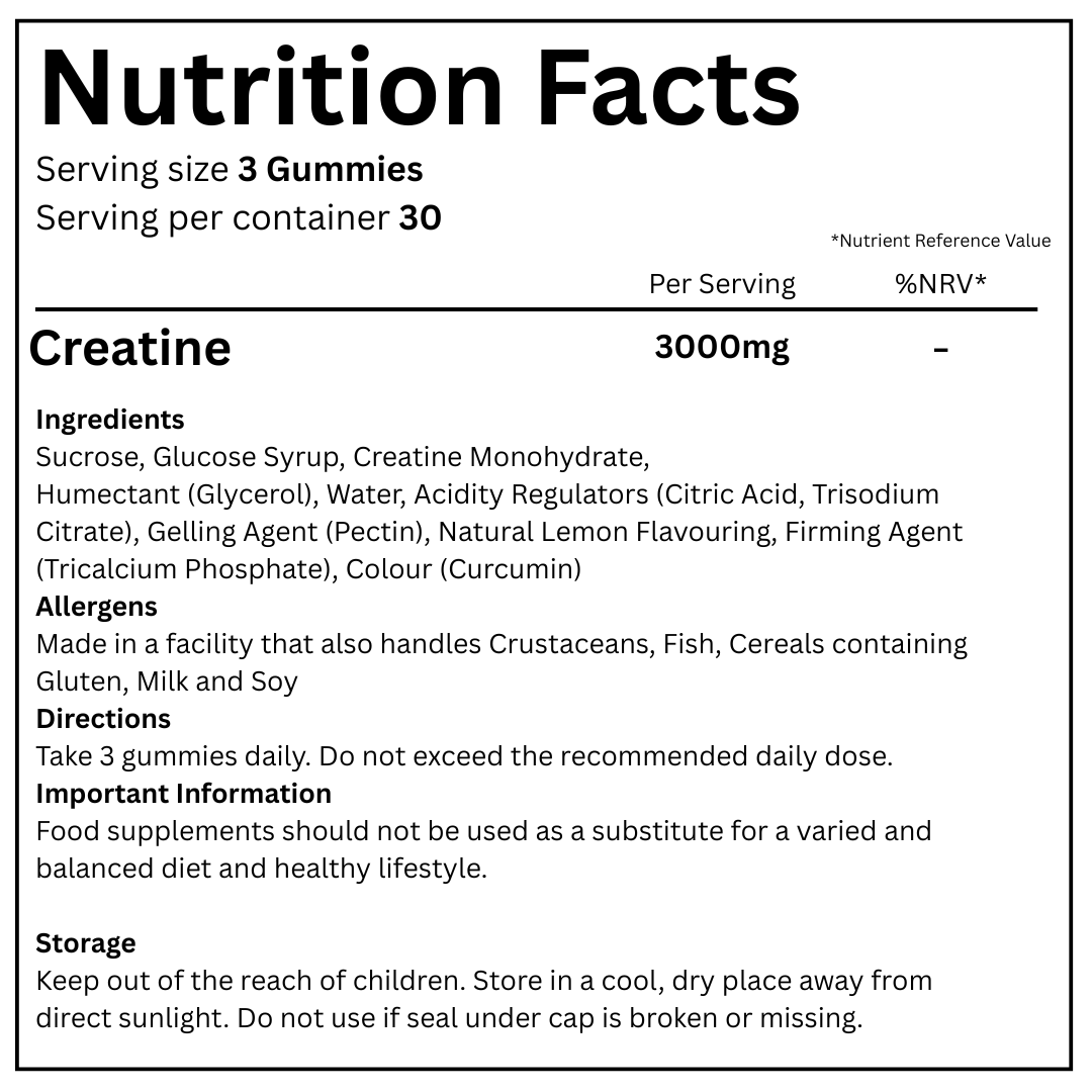 Pulsar Creatine Gummies - Lemon Flavour