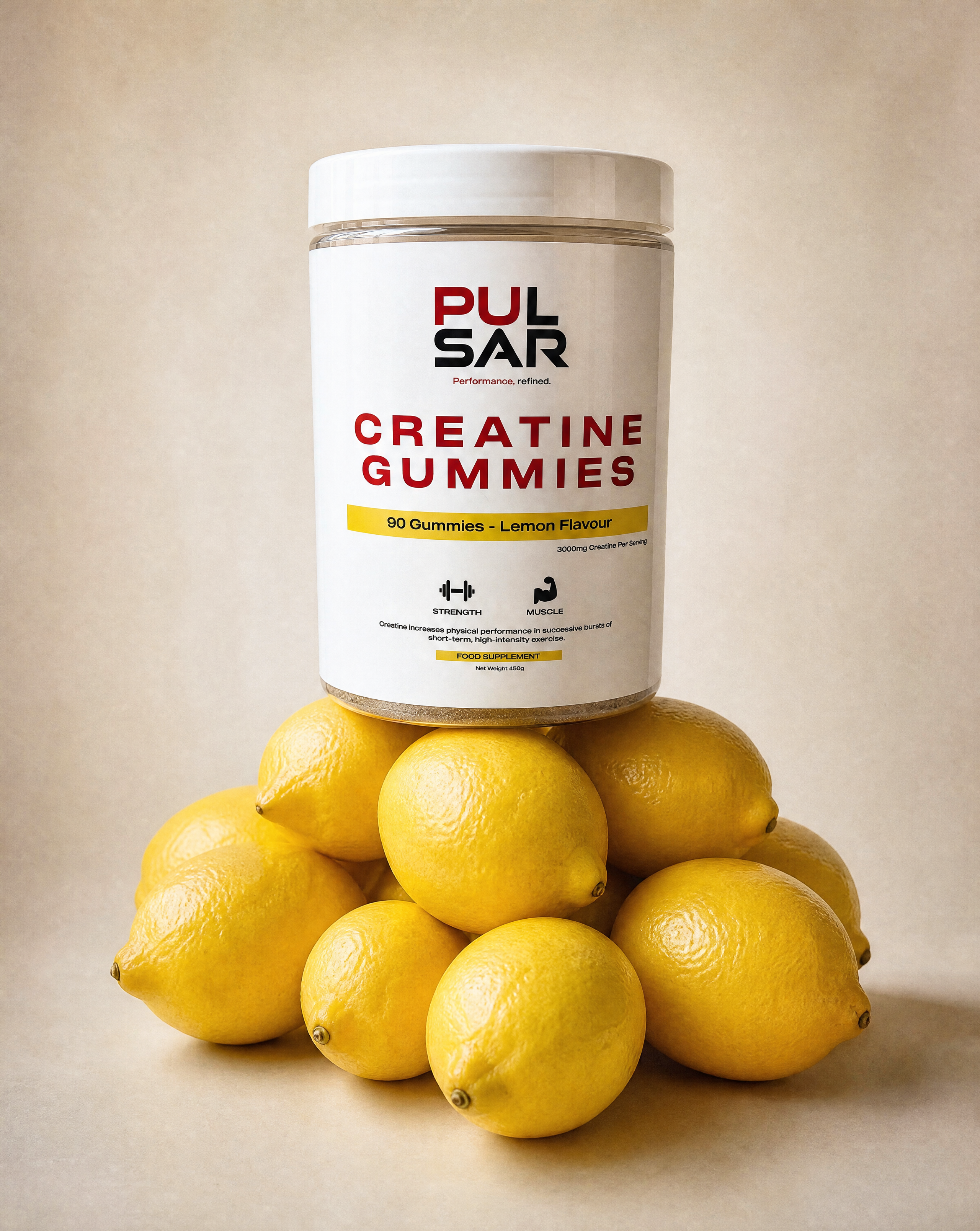 Pulsar Creatine Gummies - Lemon Flavour